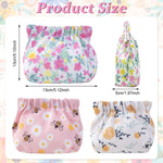 MAYCREATE® 3pcs Makeup Pouch Small Pouch for Girls, Floral Print Makeup Pouches for Women, Cute Oxford Cloth Cosmetic Bag Coin Lipstick Pouch Set