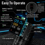 MAYCREATE Wireless Rotary Tattoo Pen Machine with 2.7–4.5mm Stroke & LCD Display | 1200mAh Rechargeable Ergonomic Grip