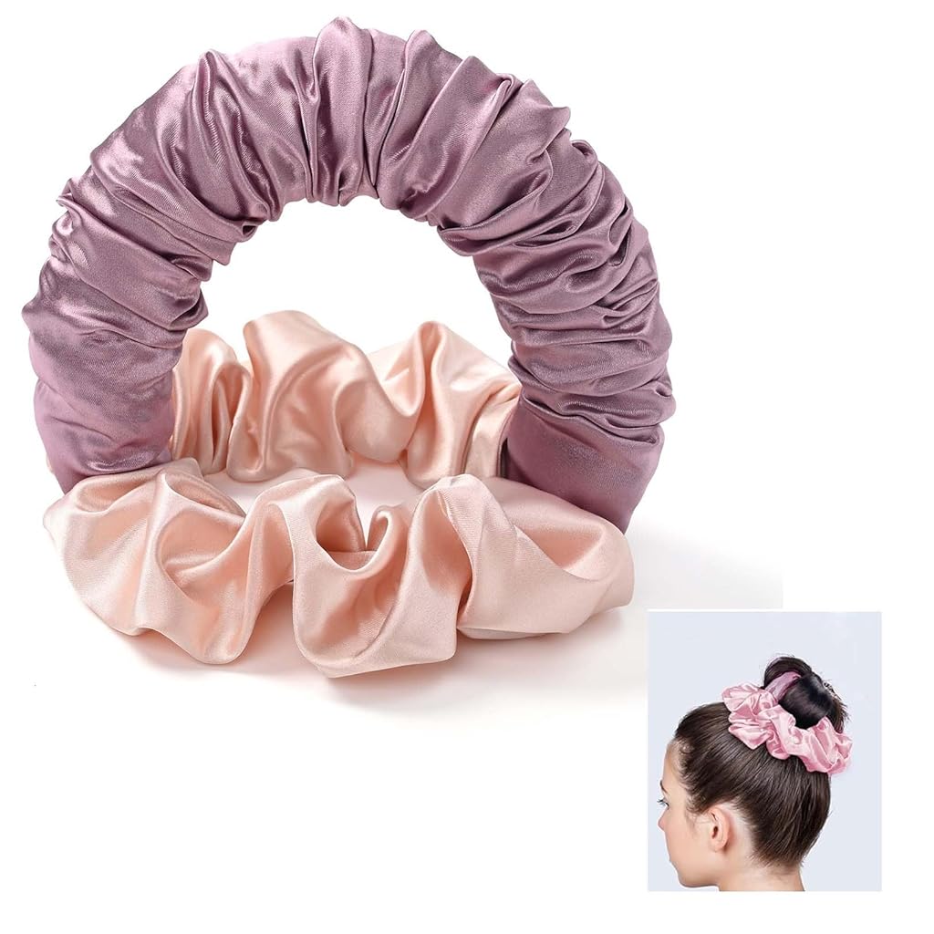 MAYCREATE® Heatless Hair Curler, Heatless Curling Scrunchie, No Heat Headband Curler Heatless Hair Curler Rod to Sleep in Overnight Soft Sleep Scrunchie for Women Long Thick Hair