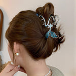 MAYCREATE Hair Claw Clip for Women with Mermaid Tail Design and Silver Alloy Finish | Elegant Styling Accessory