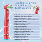 MAYCREATE Kids Toothbrush Heads 4 Pack Compatible with Oral B Electric Models | Colorful Design for Children