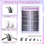 MAYCREATE Cat Eyelash Clusters for DIY Makeup with Fluffy Winged Style and 14 Rolls Supply