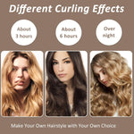 MAYCREATE Heatless Hair Curler for Overnight Curls with Jumbo Foam Rods and Satin Rollers | Brown Set for Women Styling