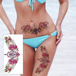 MAYCREATE Temporary Tattoo Stickers for Women with 10 Sheets 13.8x24cm Waterproof Designs
