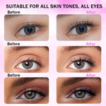 MAYCREATE Self Adhesive Eyelashes for Natural Look with Pre Glued Strips and Soft Fiber | Easy Wear