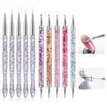 MAYCREATE Nail Art Tools Kit for Nail Design with Dual Head Dotting Tools & Liner Pens Set of 10