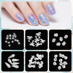 MAYCREATE Beach Nail Art Charms for DIY Manicure with 3D Metal Ocean Designs | Dual Tone Boho Style