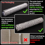 MAYCREATE Self Adhesive Rhinestone Strips for DIY Crafts with Strong Adhesion 9.4 x 15.8 in White | Cuttable Bling Ribbon for Decoration