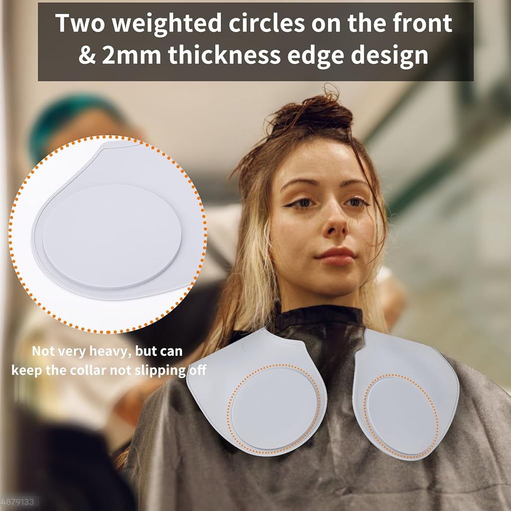 MAYCREATE Silicone Waterproof Hair Dye Shawl, Hair Cutting Collar with Guiding Lines, Cutting Mat for Hair Stylist, Barber Shop Hair Cutting Pad/Cape for Salon, Hair Cutting Tools Salon Accessories