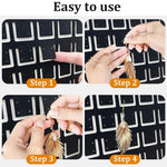MAYCREATE Hair Accessories Organizer for Wall Hanging with Dual Felt Panels | Cute Cartoon Design for Girls Earrings and Hair Clips