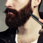 MAYCREATE Beard Pencil Filler for Men with Dual Tip Brush & Comb | Dark Brown Waterproof Styling