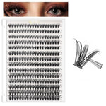 MAYCREATE® 480PCS Lash Clusters DIY Eyelash Extensions, Lash Clusters 9-16mm Mixed D Curl Individual Eyelashes Clusters Wispy DIY Eyelash Extension Thin Band & Soft