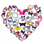 MAYCREATE Cartoon Shoe Charms for Sandals featuring 33 pcs PVC design | for Women and Girls