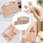 MAYCREATE Rhinestone Ribbon for DIY Crafts and Gift Wrapping with Self Adhesive Backing | 1 Yard Rose Gold