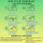 MAYCREATE Temporary Tattoo Stickers for Parties featuring 10 Sheets and 60 Animal Designs