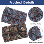 MAYCREATE Sport Headbands for Women with Moisture Wicking Pre Tied Stretch Design | 2 Pack Boho Style for Yoga and Running